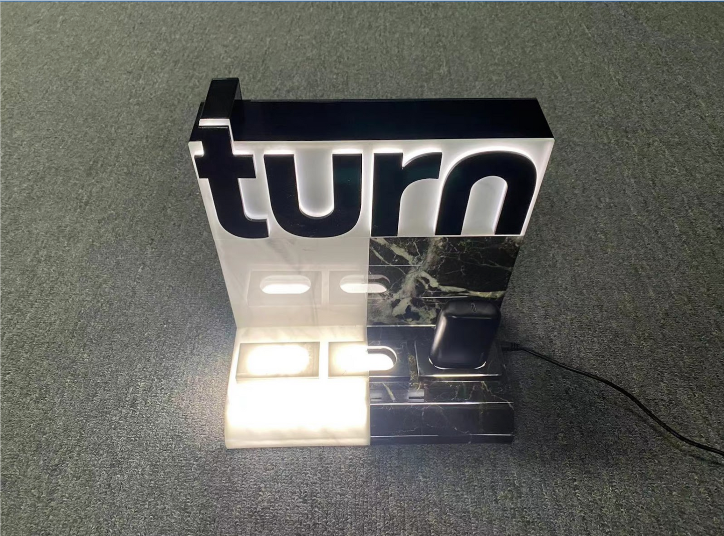 Triple Color podpak display w/ LED backlight turn logo