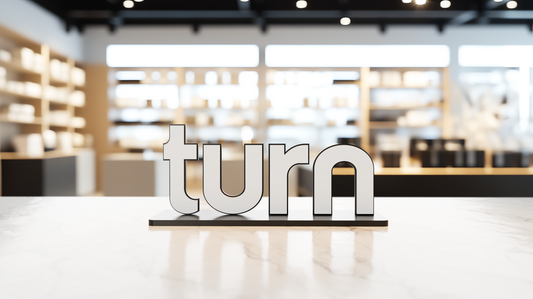 Acrylic Logo Shelf Signs (Medium White)