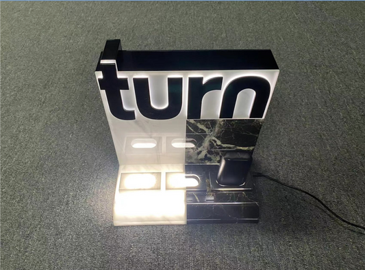 Triple Color podpak display w/ LED backlight turn logo