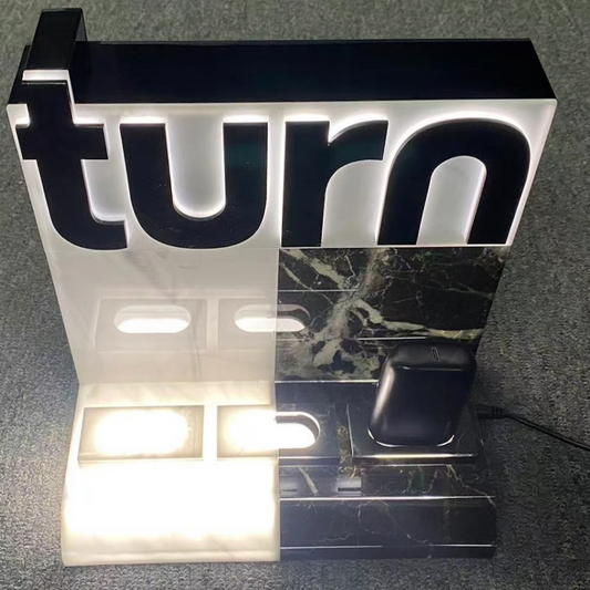 triple color podpak display w/ LED backlight turn logo