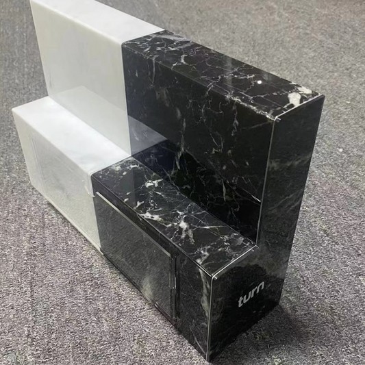 2-step acrylic display stand riser
